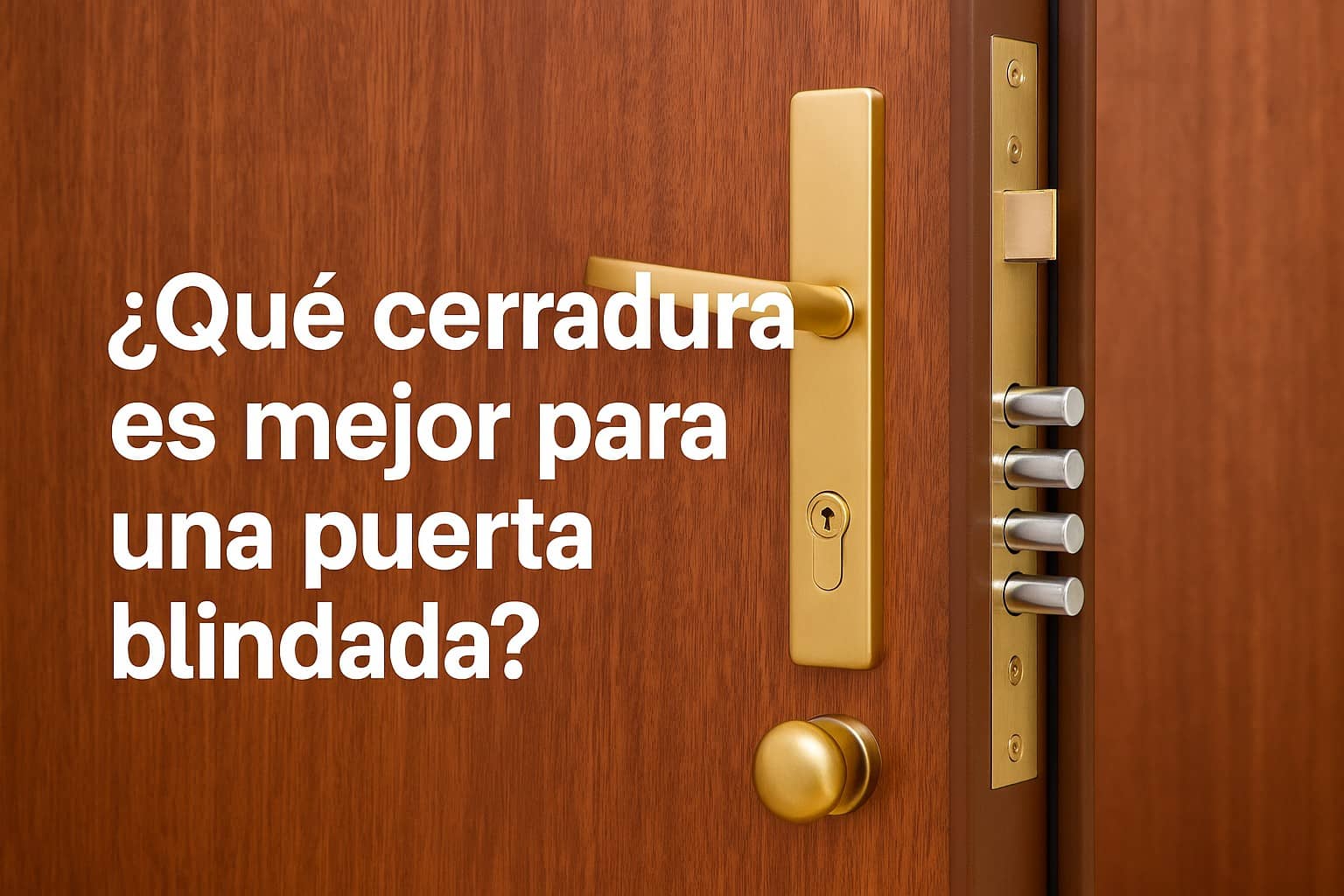 ¿Qué cerradura es mejor para una puerta blindada?