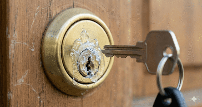 Qué hacer si encuentras pegamento en tu cerradura